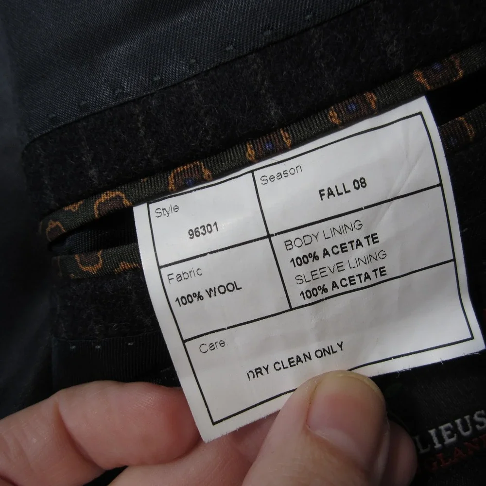 J Crew Legacy‎ Sportcoat Blazer Mens 42L Gray Pinstriped English Wool 3-Button